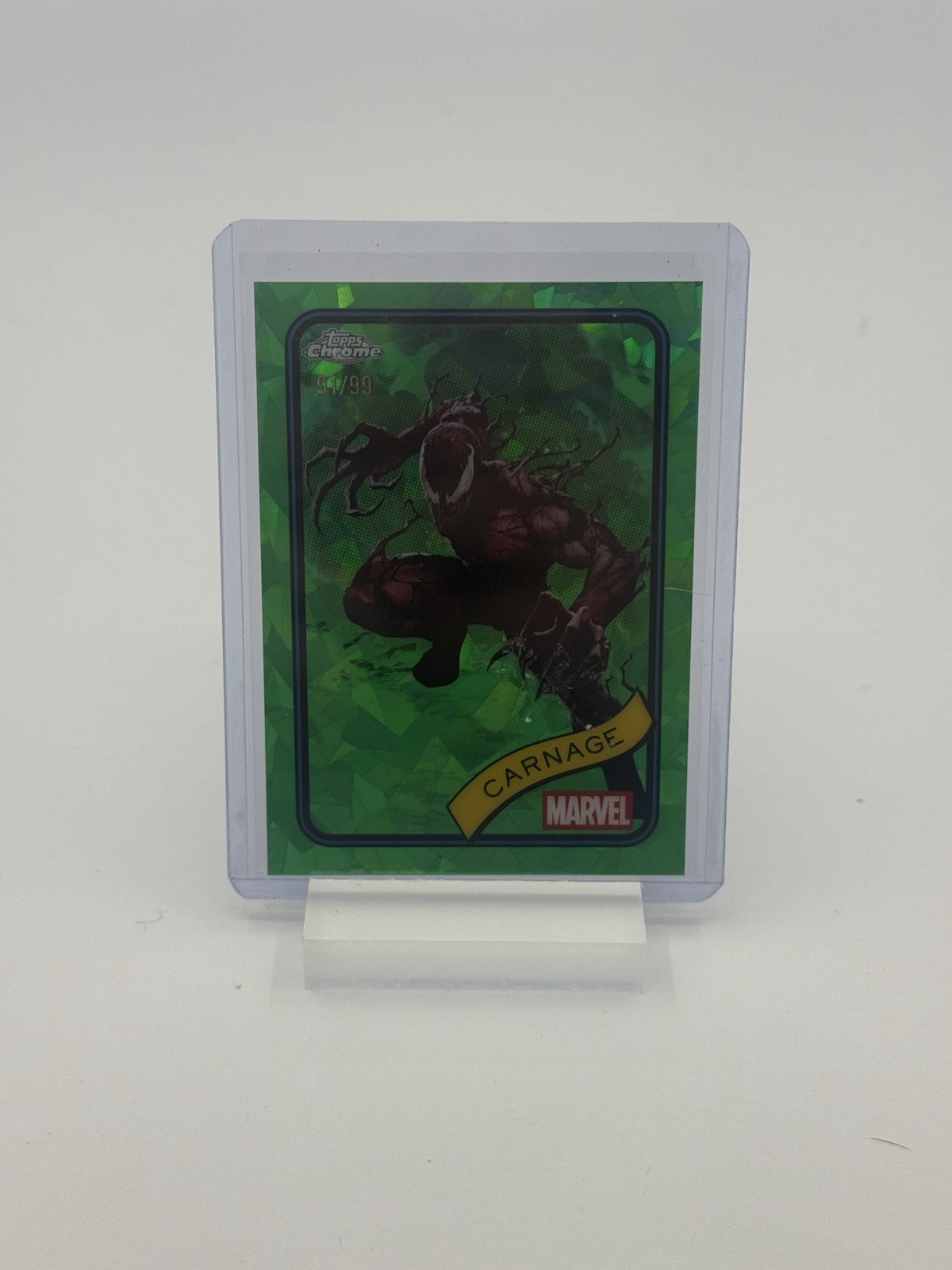 2025 Topps Chrome Marvel Sapphire Edition Carnage #173 Green Sapphire /99