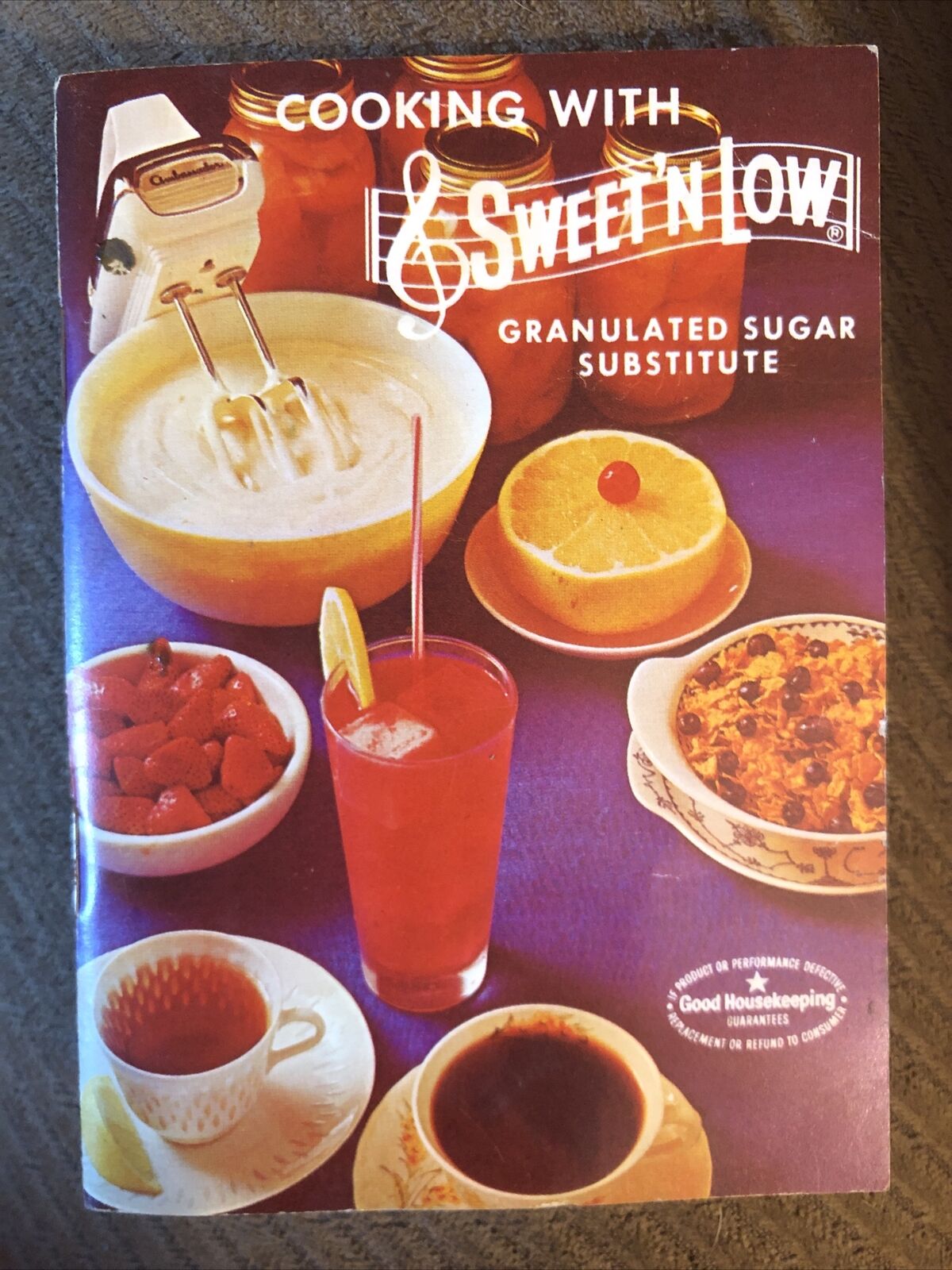 Vintage 1965 Cooking With Sweet N Low Booklet Ephemera Cookbook