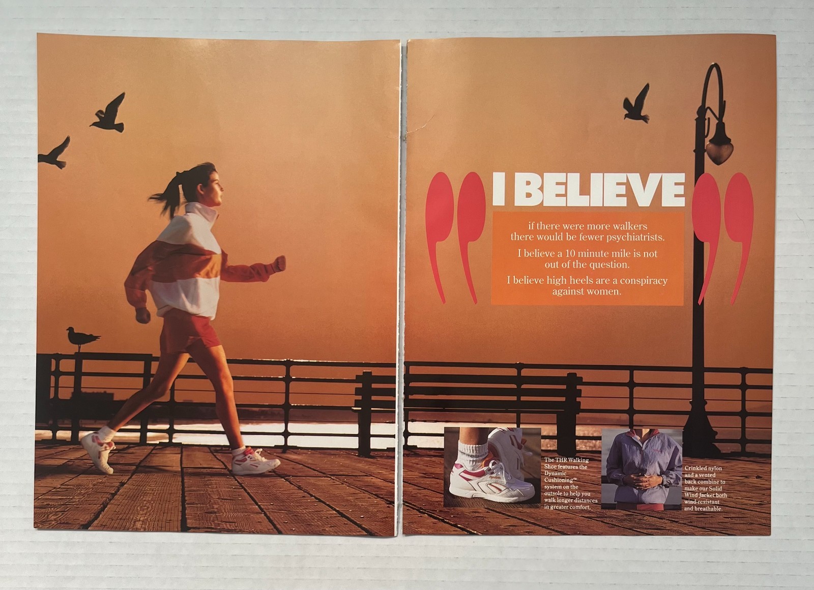 1992 Vtg Reebok Magazine Ad - 8 Pages - 