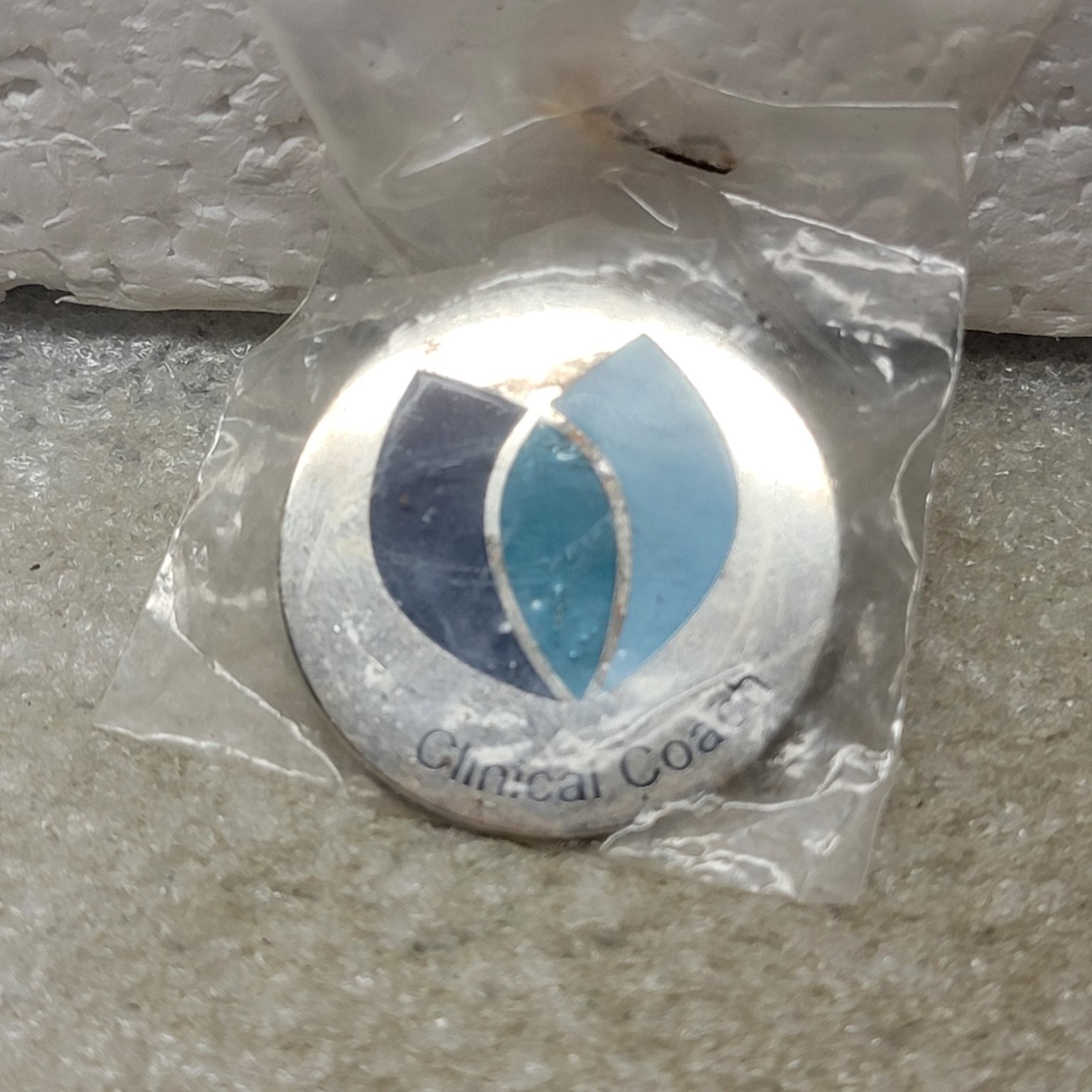Clinical Coach Pinback Button Round Metal Lapel Badge