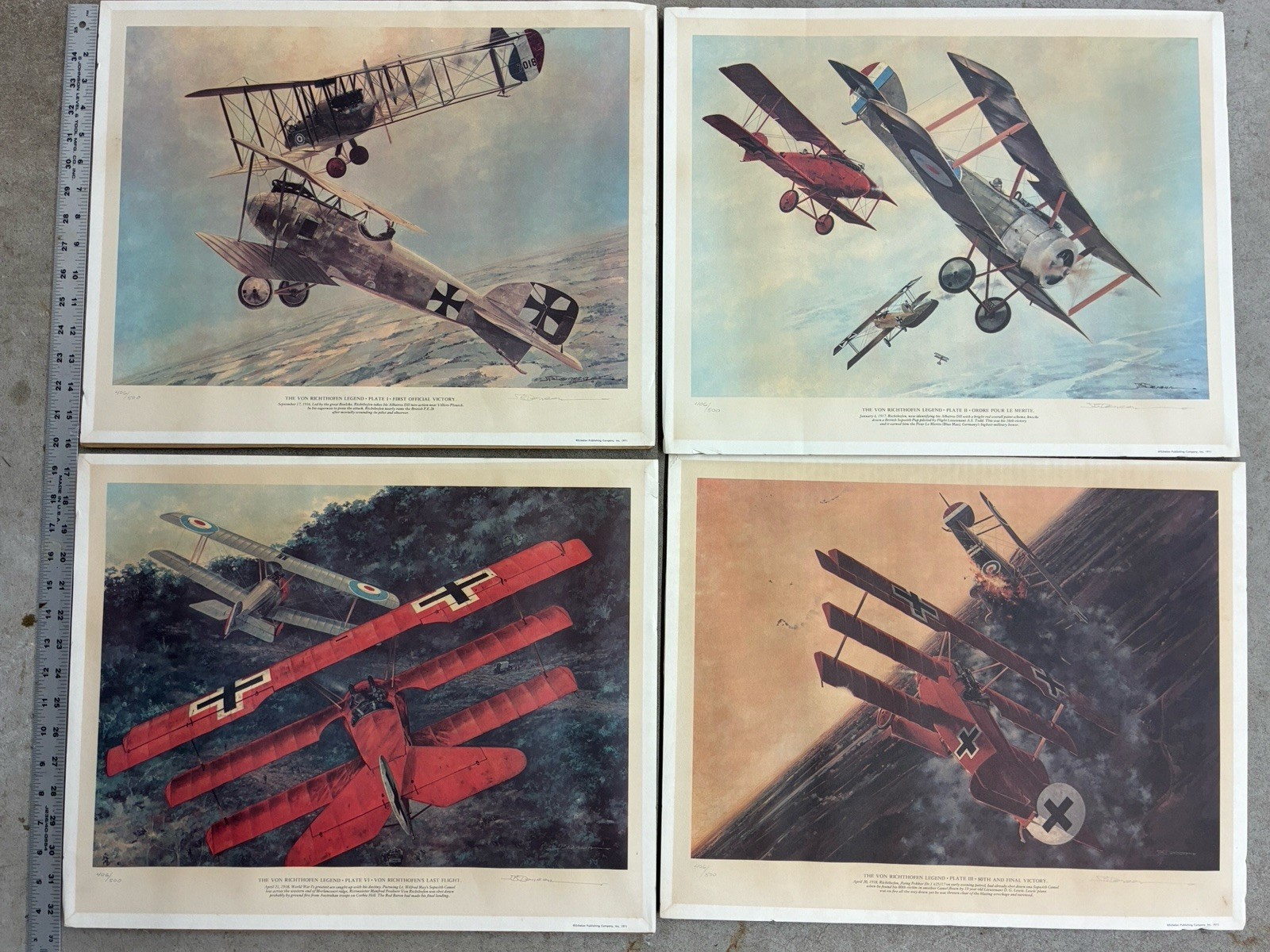 Signed & Numbered- The Von Richthofen Legend  - 1971 Echelon- 406/500
