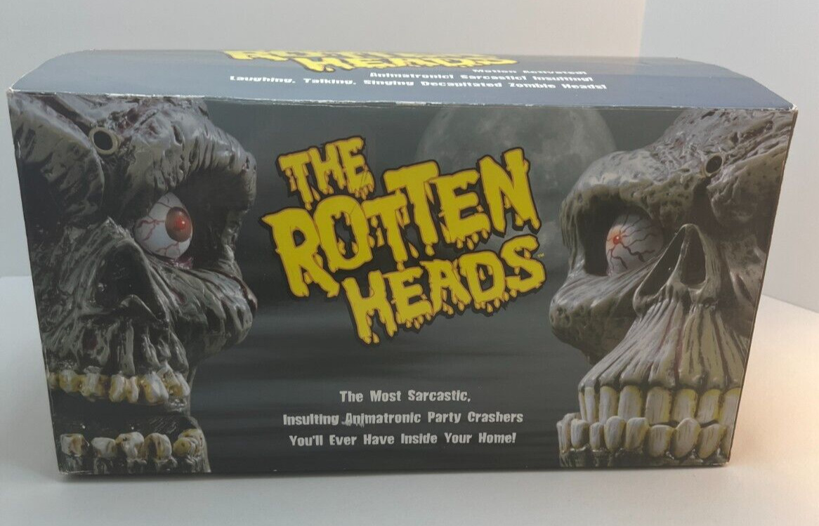 Spencer Halloween THE ROTTEN HEADS Animated Interactive Talking TESTED Scary Fun