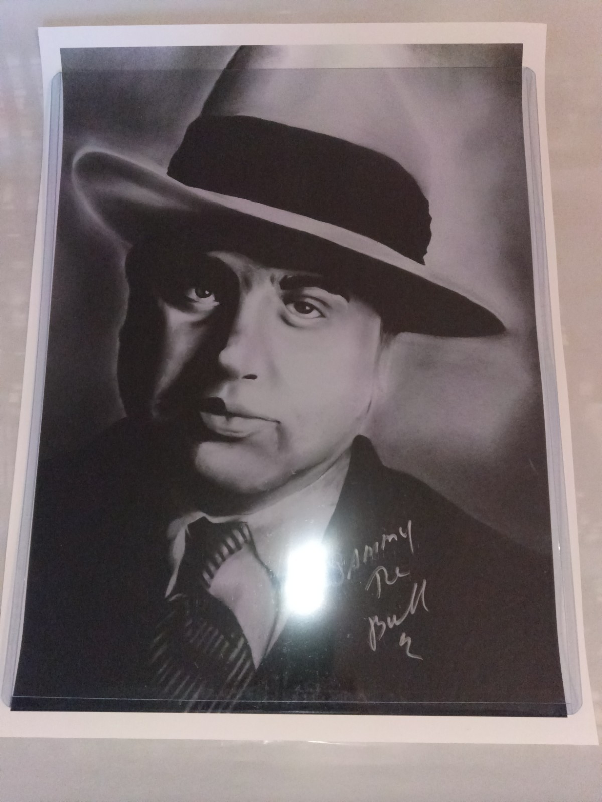 Sammy the Bull Gravano signed Al Capone 12x16 Art Print COA Sticker