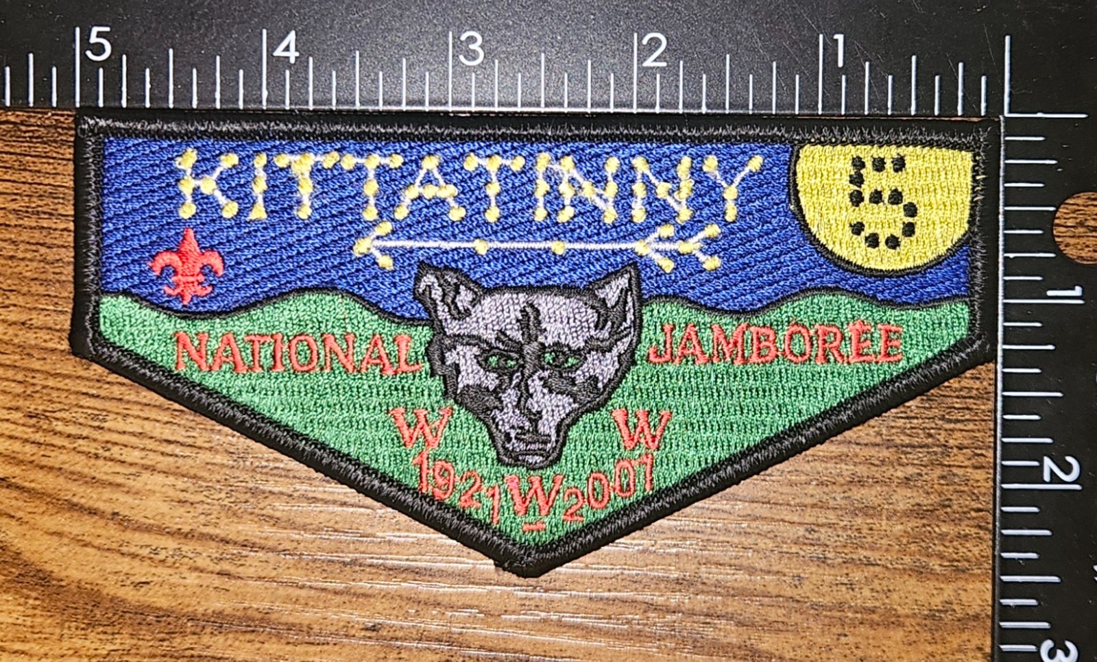 Kittatinny Lodge 5 S26 National Jamboree 2001 Boy Scout BSA WWW OA Flap Patch