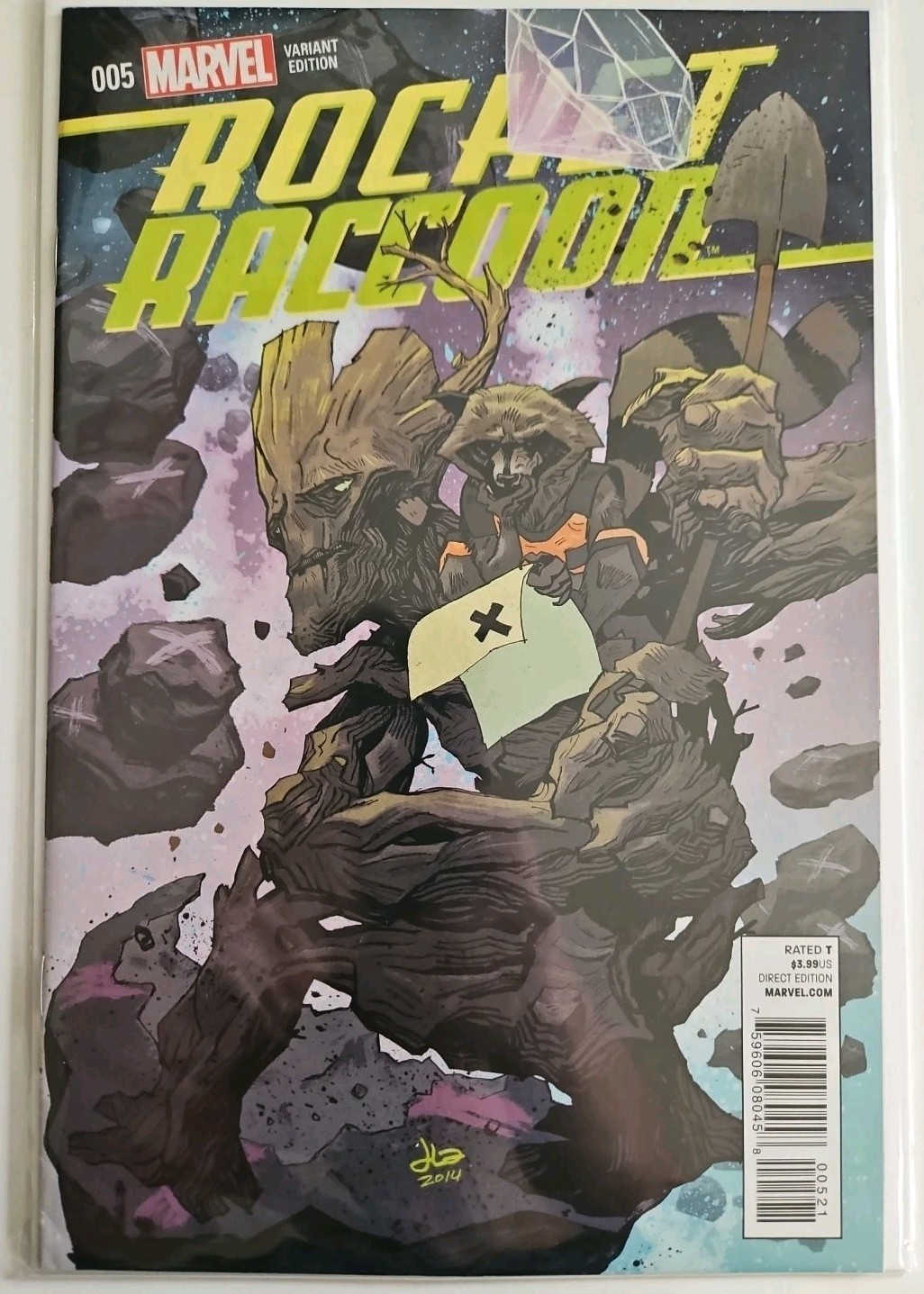 Rocket Raccoon #5b Vol. 2 2015 Marvel Comic Variant. High Grade Rocket Raccoon #5b Vol. 2 2015 Marvel Comic Variant. High Grade