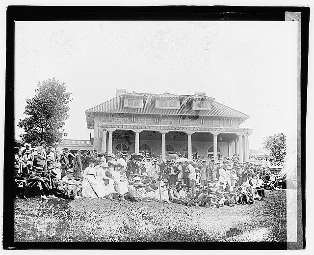Photo:Gallery National Open Golf Championship 1921 Golf Course Spectators