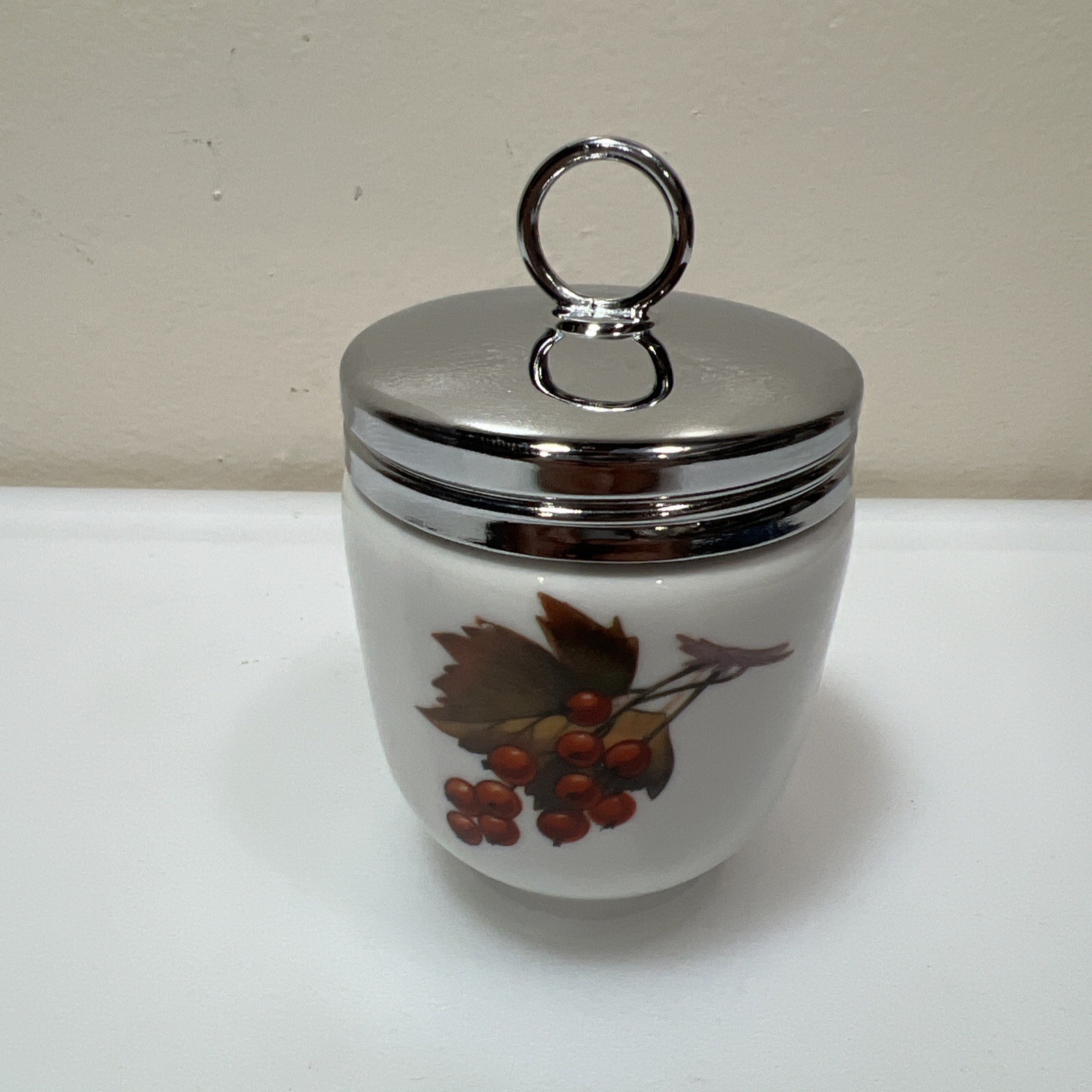 Vintage 1961-1983 Royal Worcester Evesham Porcelain Egg Coddler