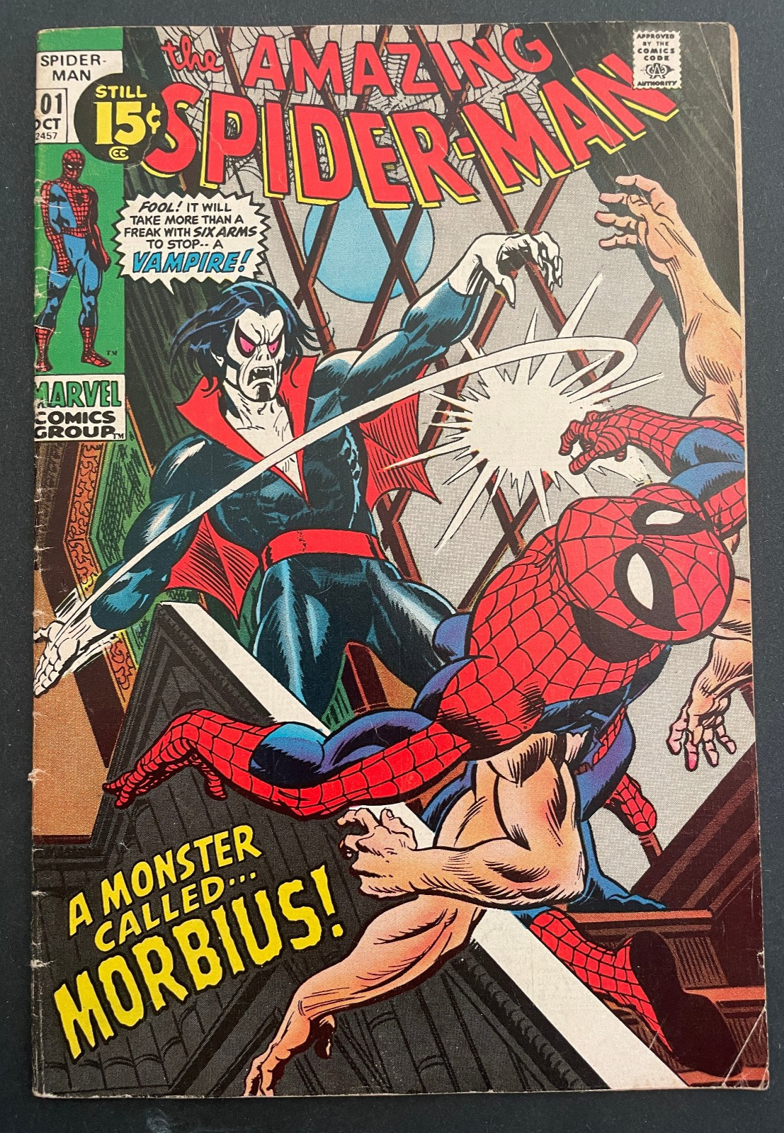 Amazing Spider-Man #101 - 1st App Morbius Marvel 1971 Comics Amazing Spider-Man #101 - 1st App Morbius Marvel 1971 Comics