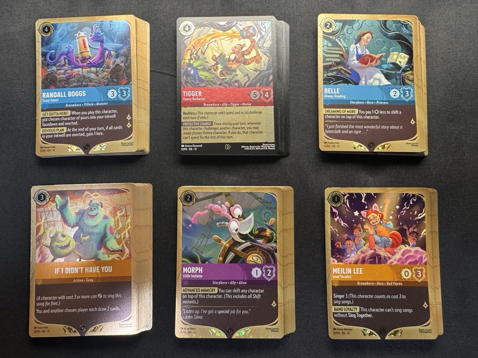 6 Cards Disney Lorcana Promo League Attack of the Vine Gold Border Set w Tigger