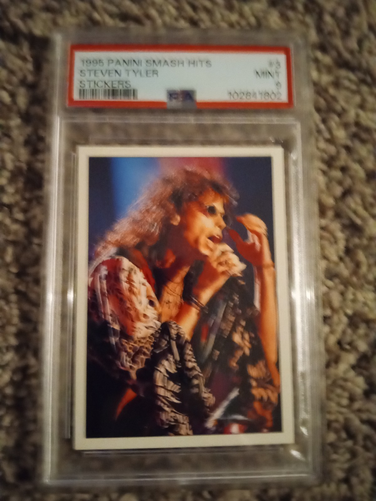 1995 panini smash hits Steven Tyler Psa 9