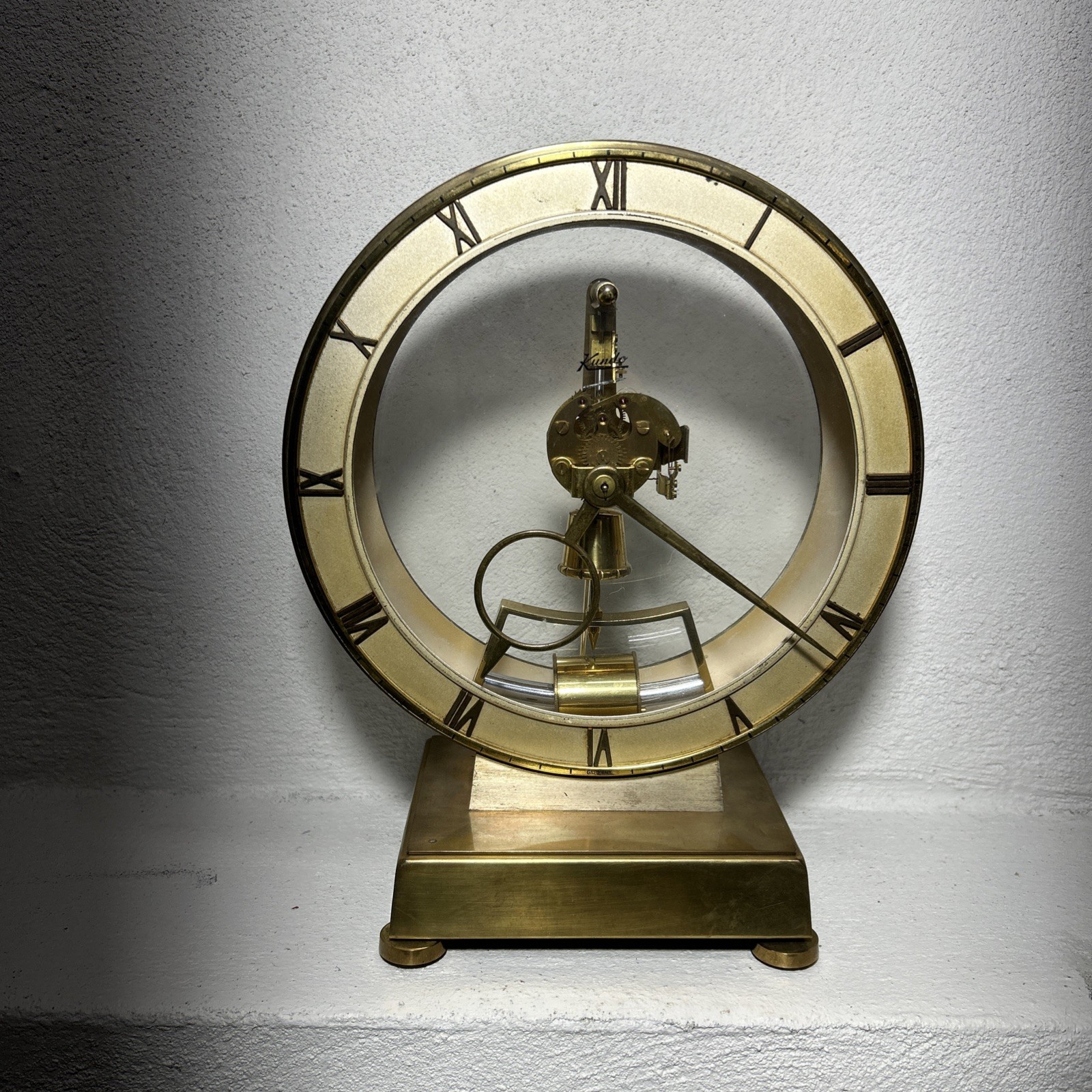 Kundo Kieninger & Obergfell Electromagnetic Skeleton Clock Germany