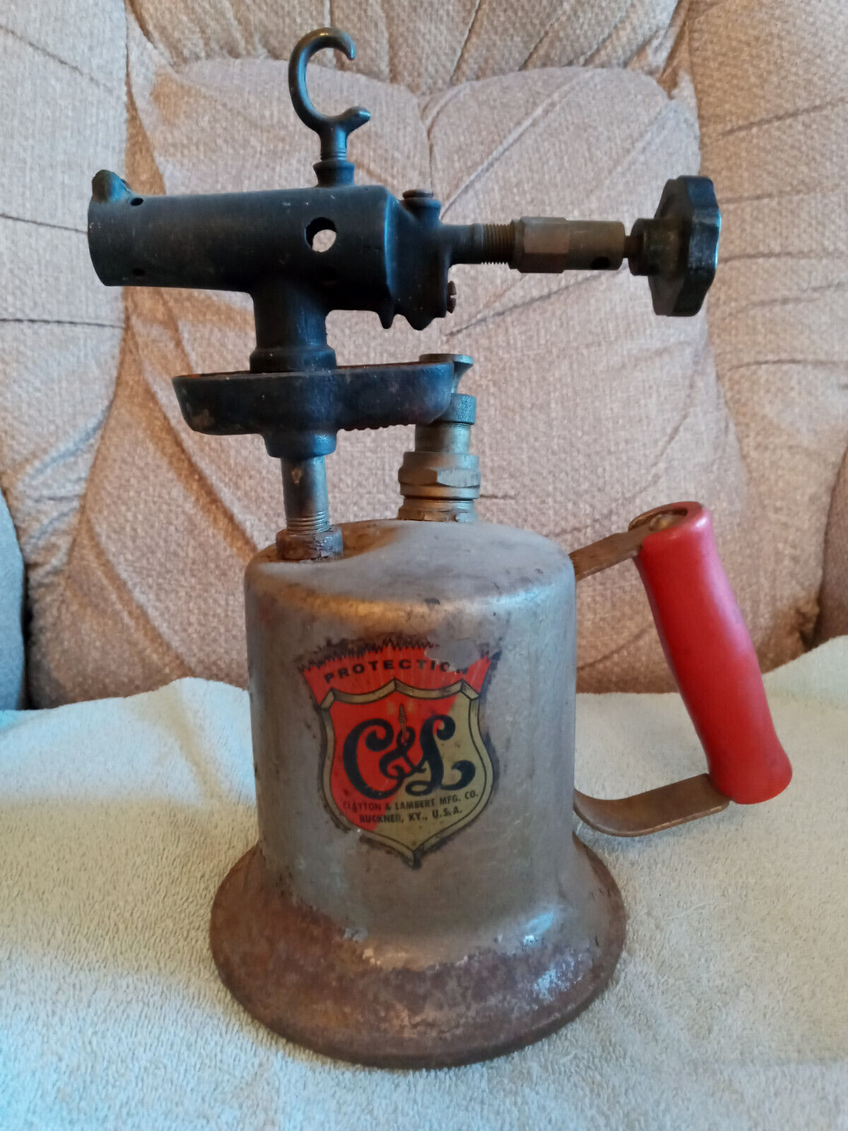 Vintage Antique CLAYTON & LAMBERT MFG CO Buckner KY Gasoline Blow Torch