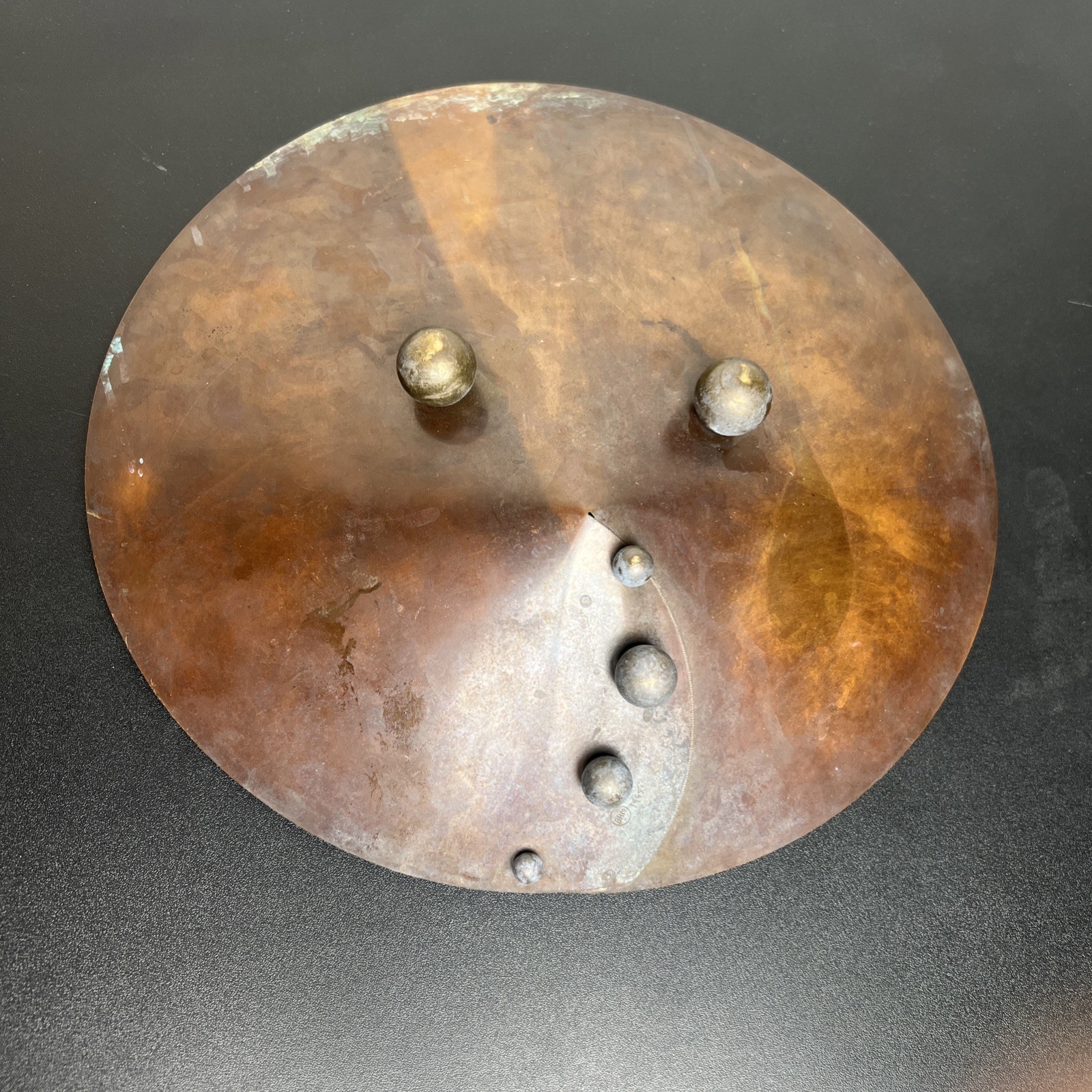 Bruce R Macdonald Vintage Copper bowl art MCM modern Home office decor Metal BRM