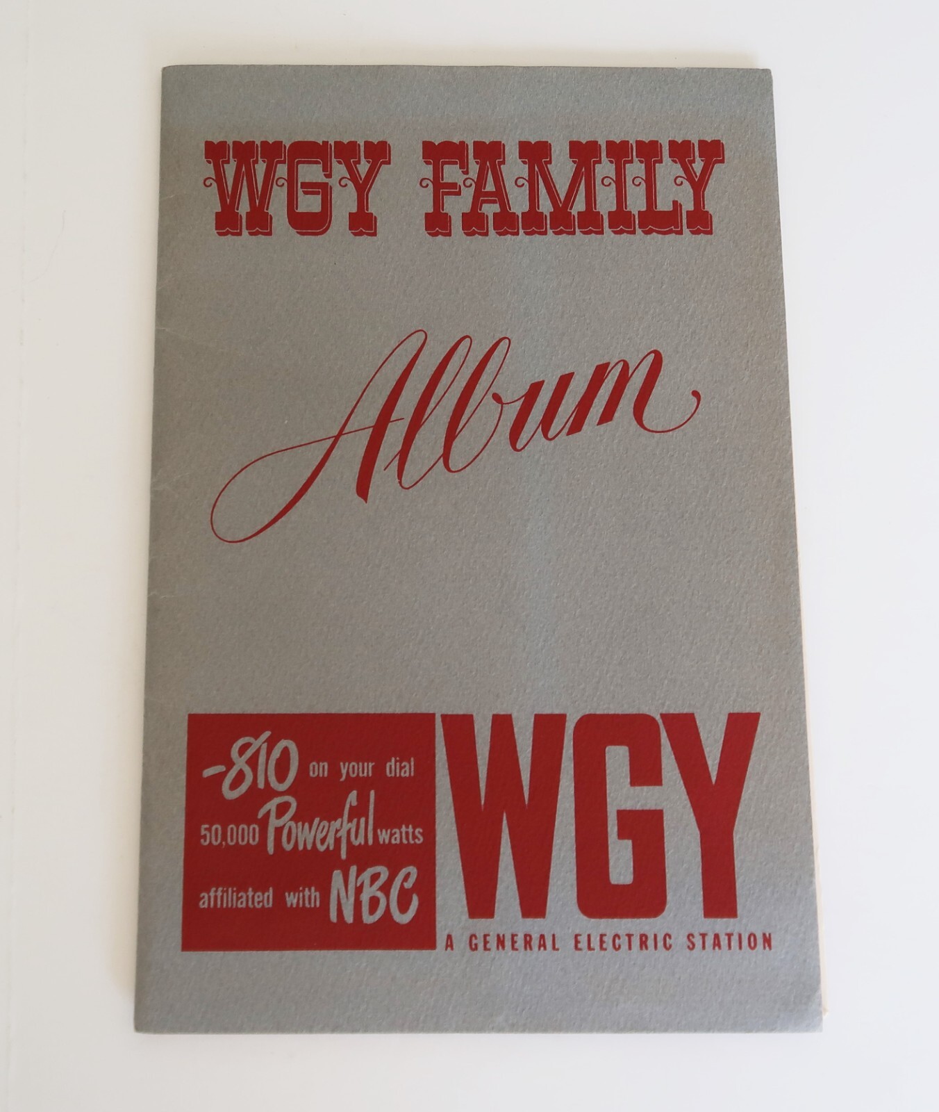 Vtg 1948 WGY General Electric Family Album Soft Cover Portrait Book Radio NBC
