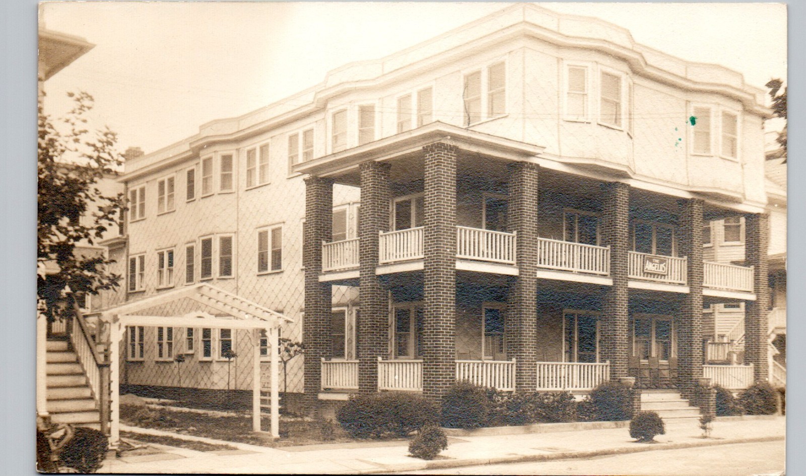 ANGELUS CONVALESCENT HOME wildwood nj c1940 postcard new jersey real photo rppc