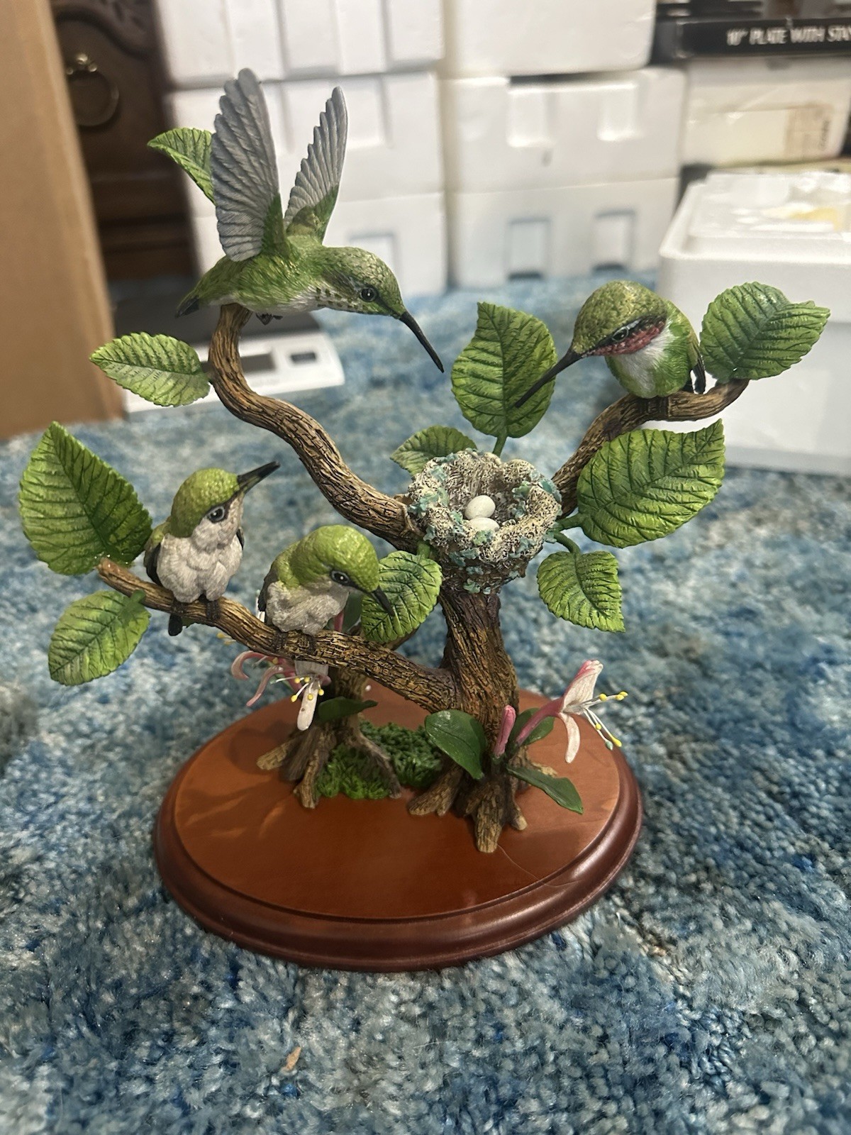 The Family Tree By Bob Guge Hummingbird Figurine SEE INFO