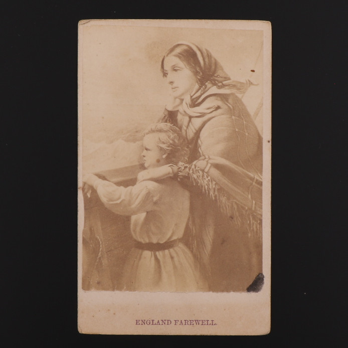 1870s CDV Carte de Visite Immigrants England\'s Farewel\ 1870s CDV Carte de Visite Immigrants England\'s Farewel\