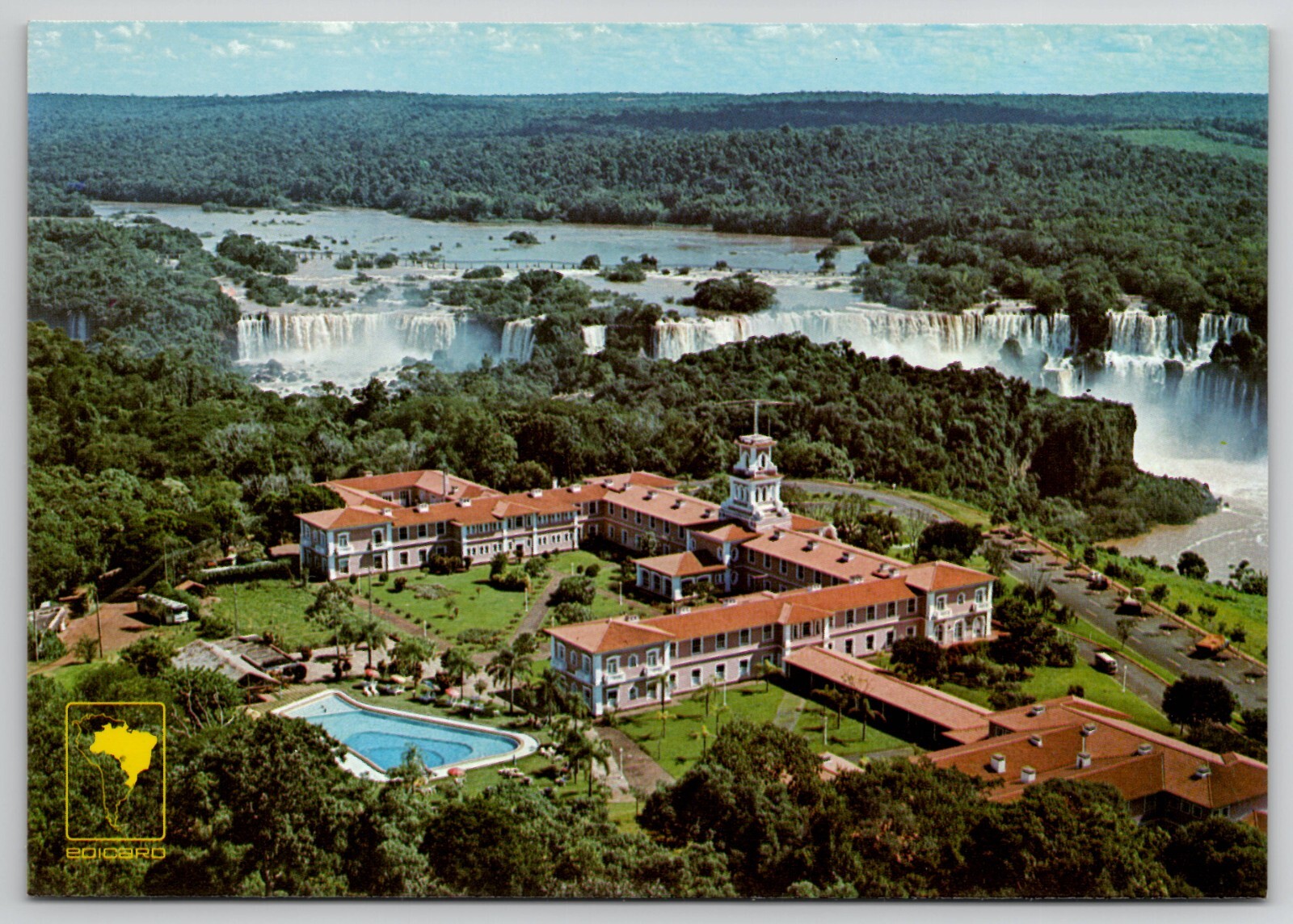 BRASIL - Aerial View Iguacu Falls Grand Hotel 651-06-FOZ DO IGUACU-PR - POSTCARD