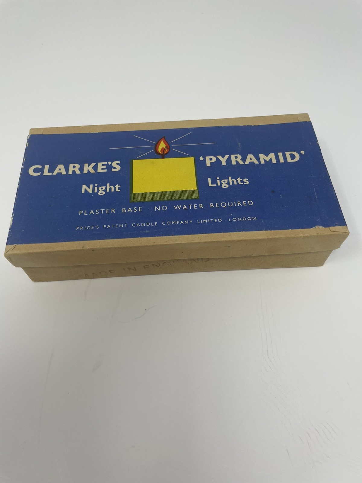 Clarkes Pyramid Night Light Candles Original Box of 8 Unscented England