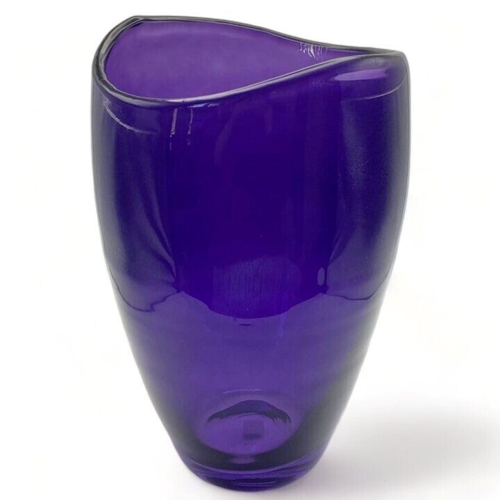 Partylite Polish Art Glass Purple Amethyst 12\