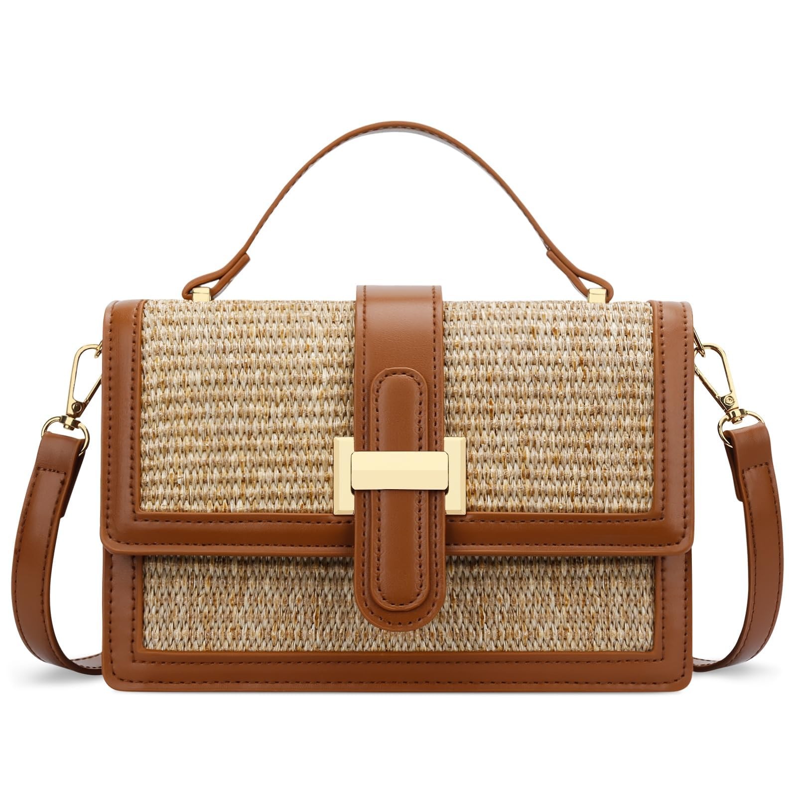 Kkxiu Top Handle Straw Purse For Women Summer Straw Crossbody Bag Handbag Kkxiu Top Handle Straw Purse For Women Summer Straw Crossbody Bag Handbag