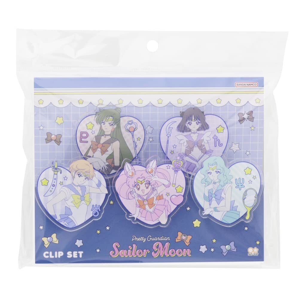 Sun-Star Stationery Sailor Moon Acrylic Clip Set Character B S3623238