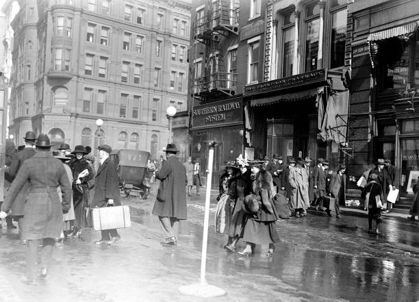 Street scene near G Street Washington DC Ca 1913 -1918 Historic Old Photo