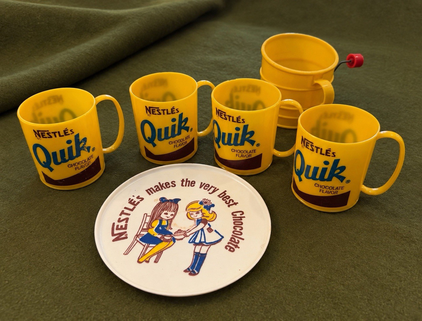 VTG  1970s Nestlé’s Quik Plastic Toy Children\'s Play Set - Rare Promotional Item