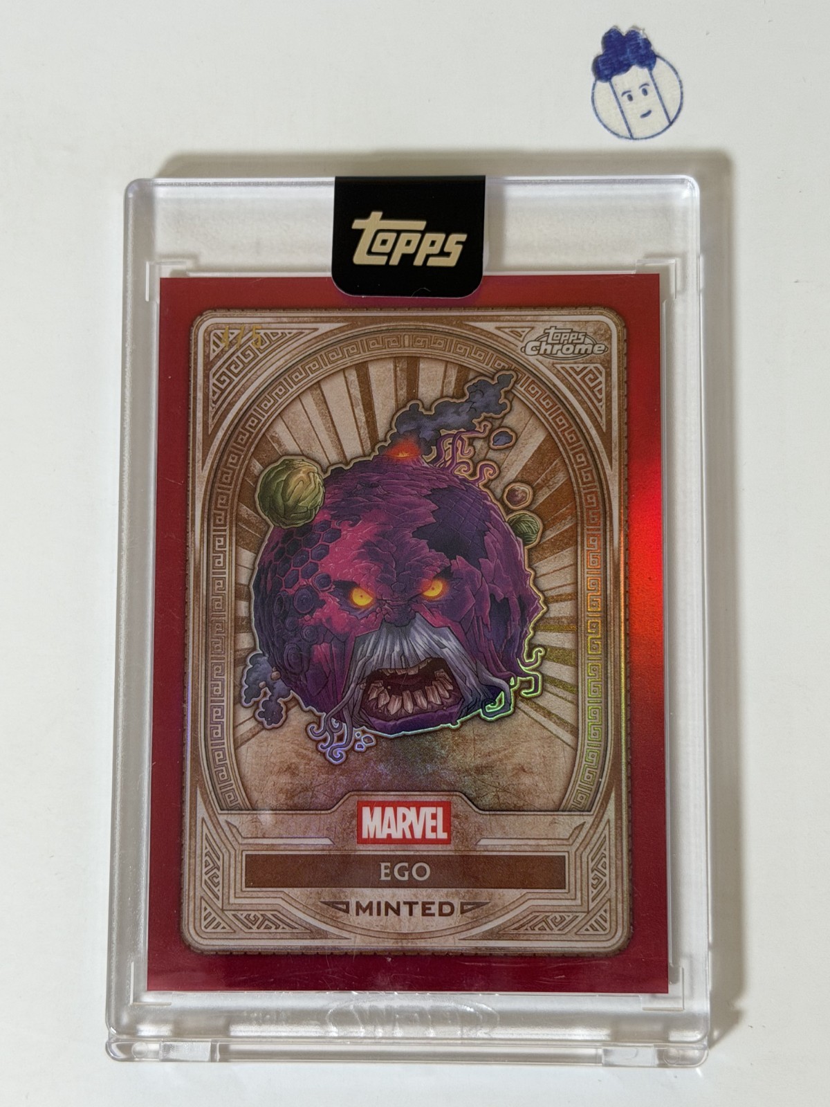 2025 Topps Marvel Mint #41 Ego Base Bronze Red 4/5