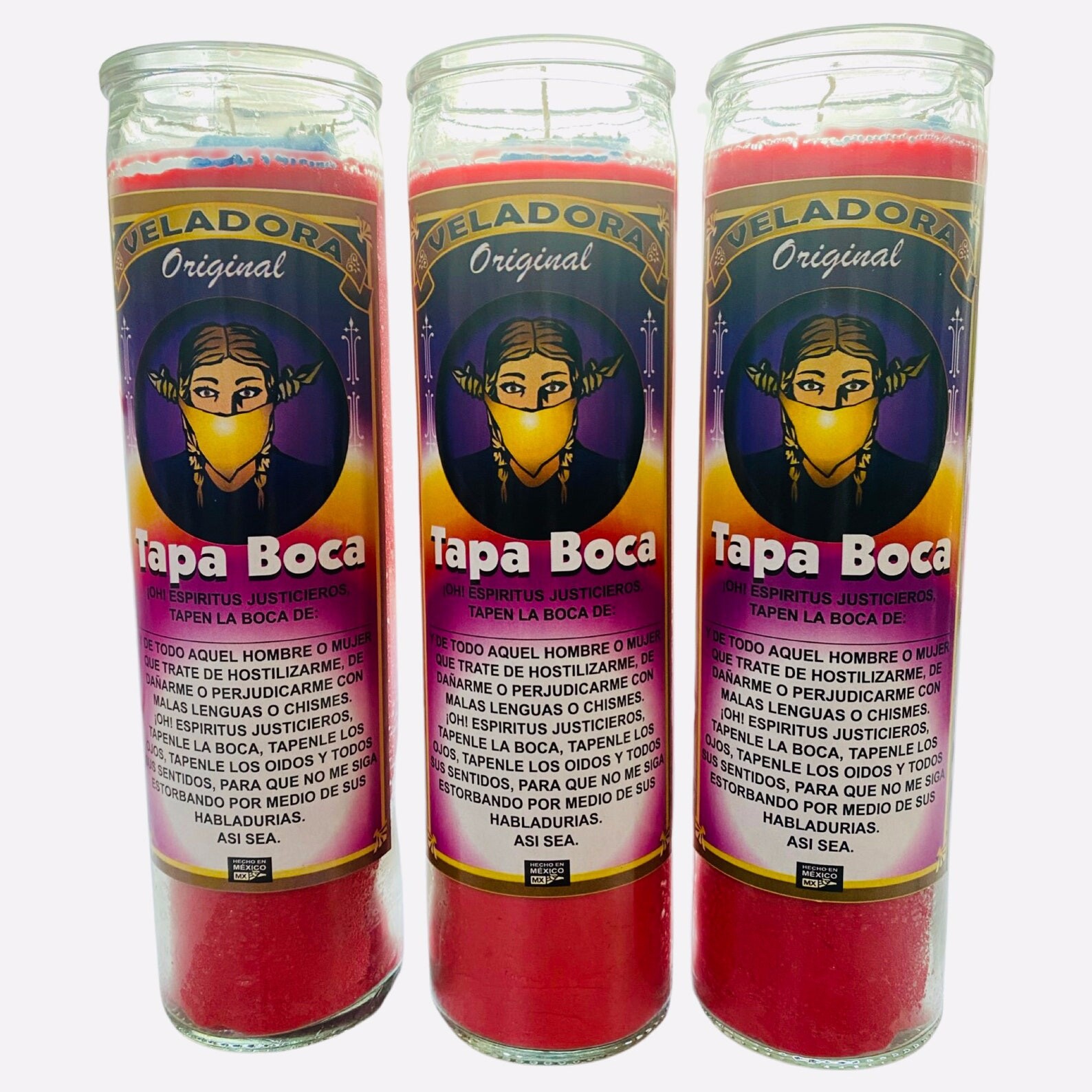 12x Set- Tapa Boca Veladora Preparada y Conjurada Para Callar Bocas