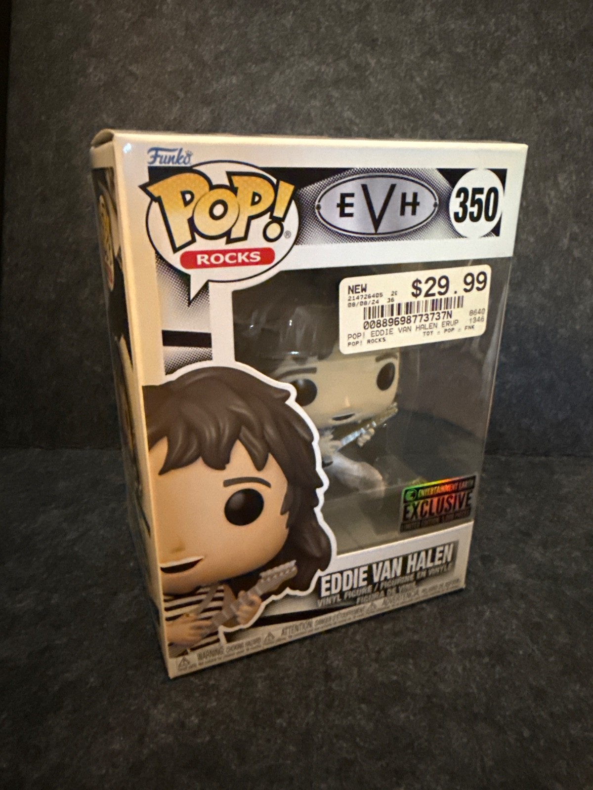 Eddie Van Halen #350 Exclusive w/ Protector - only 5,000 made - Funko Pop Vinyl