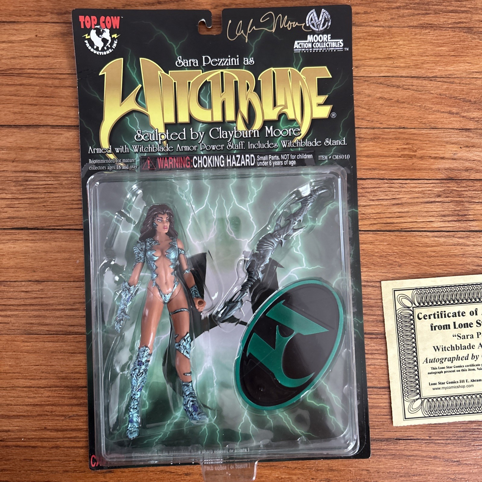 Witchblade Top Cow Sara Pezzini Figure SIGNED by Clayburn Moore 1998