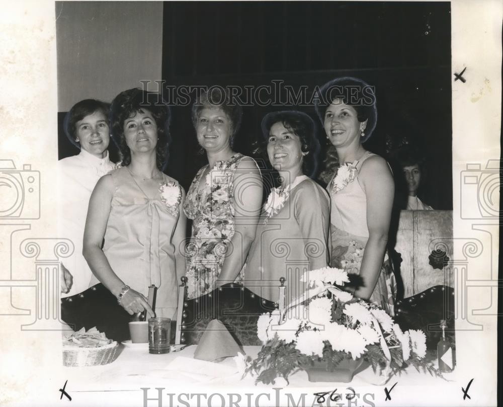 1973 Press Photo Mothers Club of Immaculate Conception School Officers, Marrero