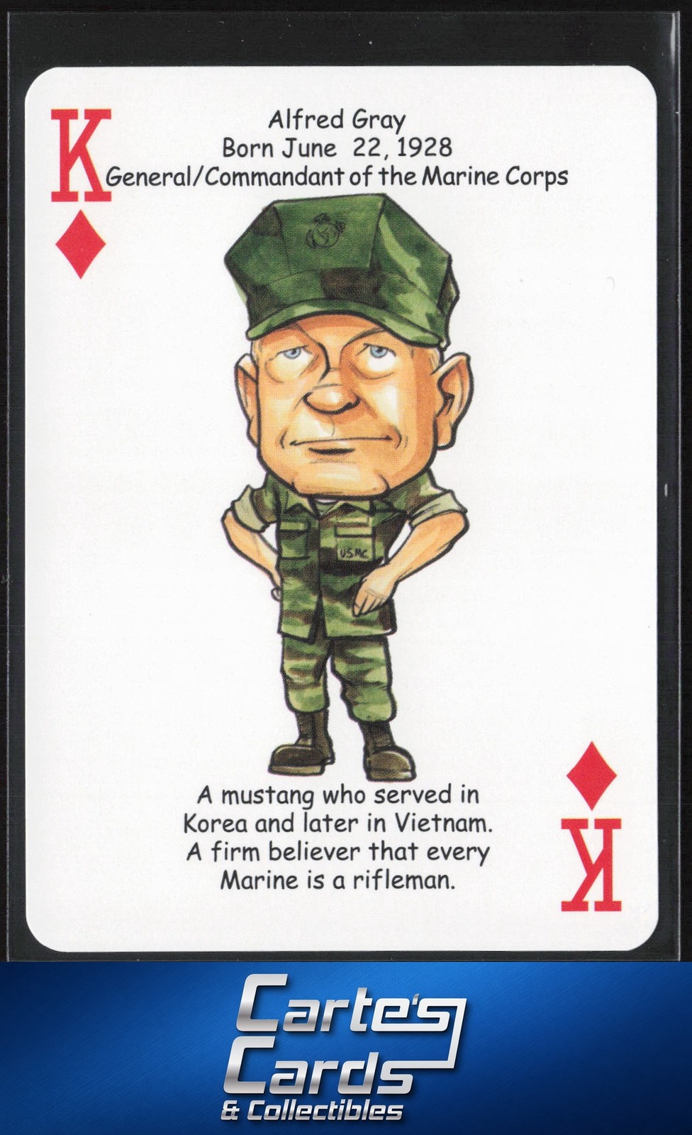 Alfred Gray 2019 Hero Decks United States Marines Battle Heroes Playing Card #KD