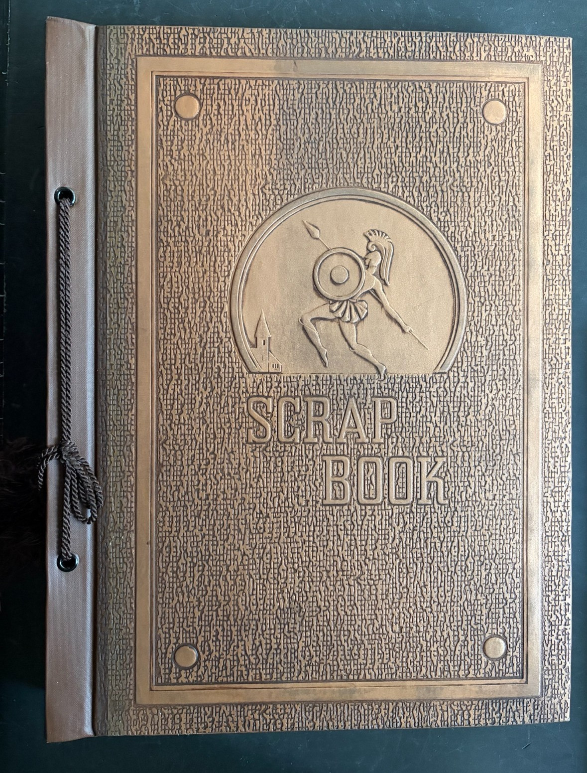 Ca. 1940 Scrap Book  10.2 x 13.8 in, all blank pages NEVER USED