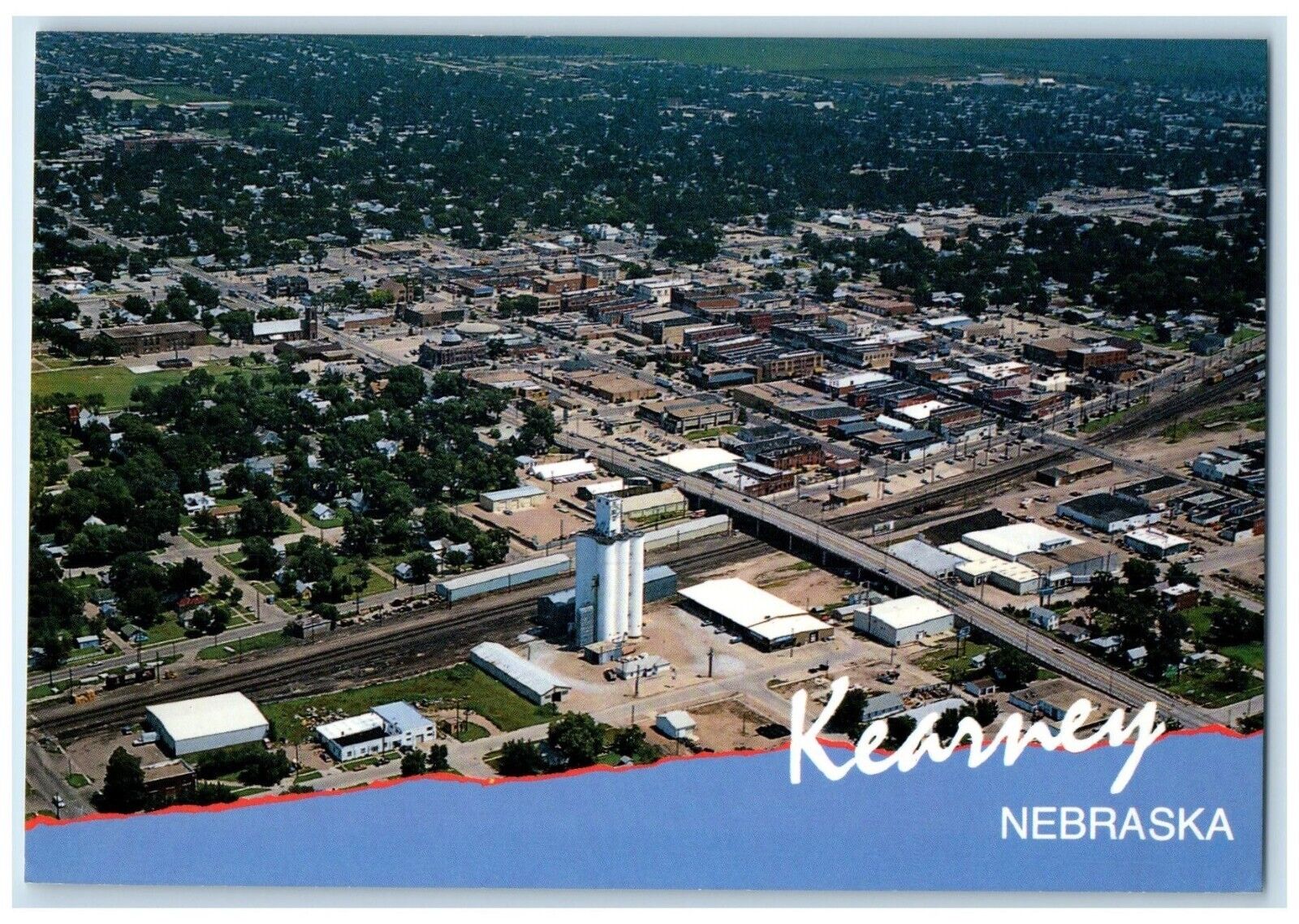 c1960's Aerial View Of Kearney Nebraska NE Unposted Vintage Postcard