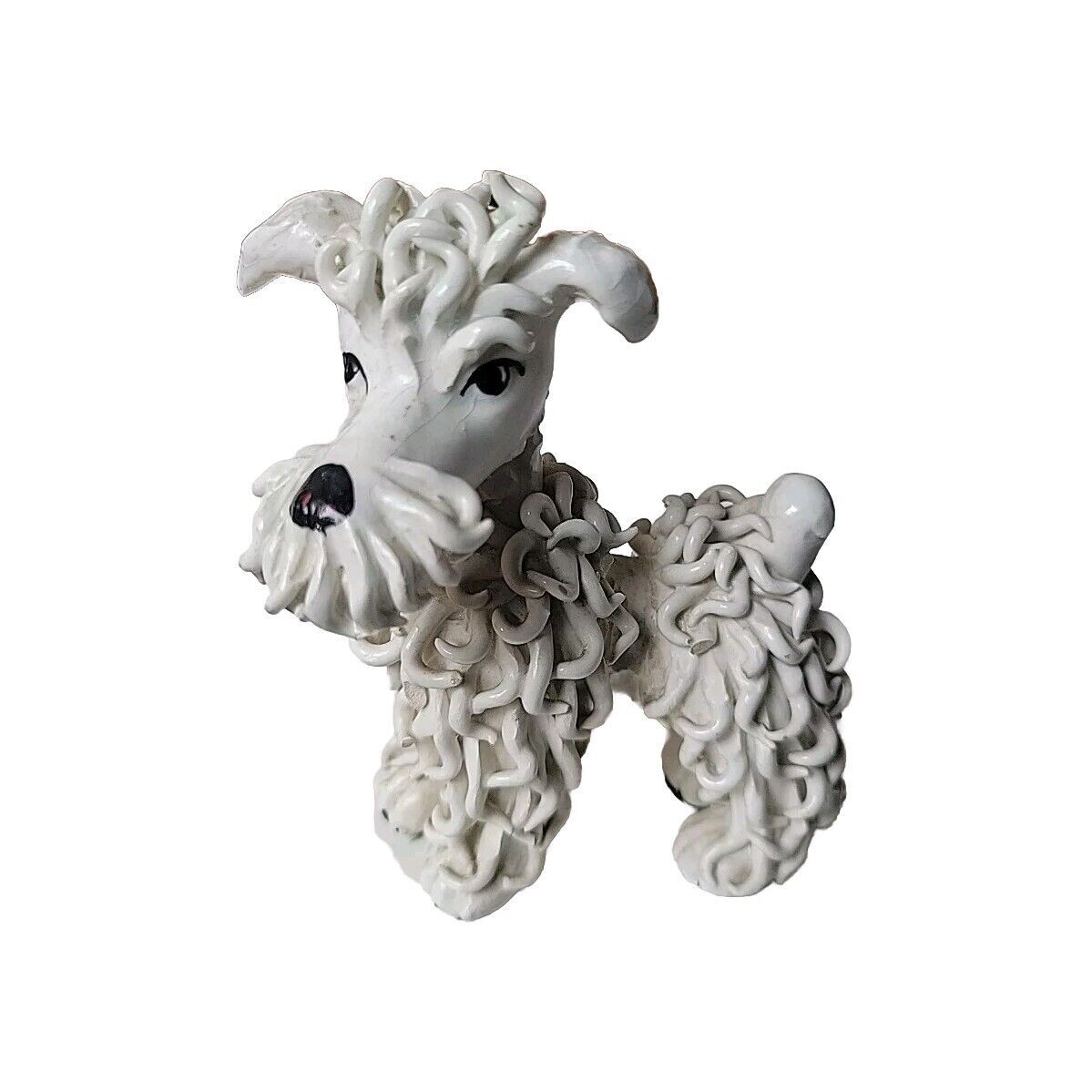 Italian Spaghetti Vintage Mid Century Ceramic Standing Poodle Dog Italy 5” Italian Spaghetti Vintage Mid Century Ceramic Standing Poodle Dog Italy 5”