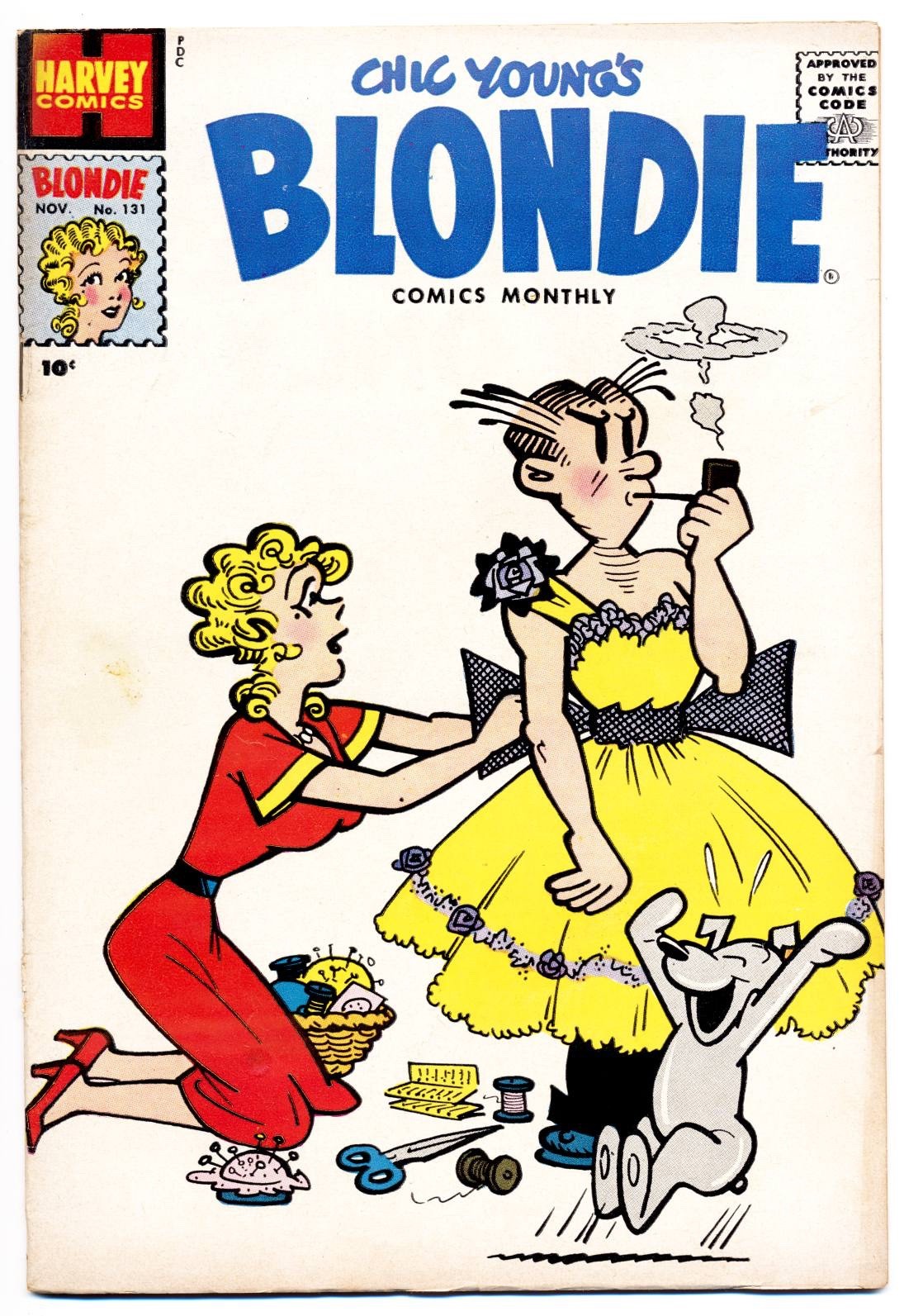 Blondie Comics Monthly #131 VG, and Dagwood, Harvey Comics 1959 Blondie Comics Monthly #131 VG, and Dagwood, Harvey Comics 1959