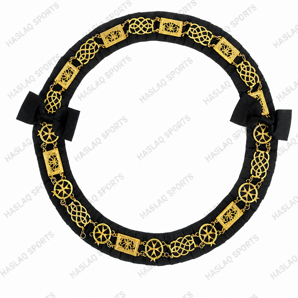 Masonic Malta Regulation-Masonic Grand Officer Gold Plated Chain Collar-REGALIA