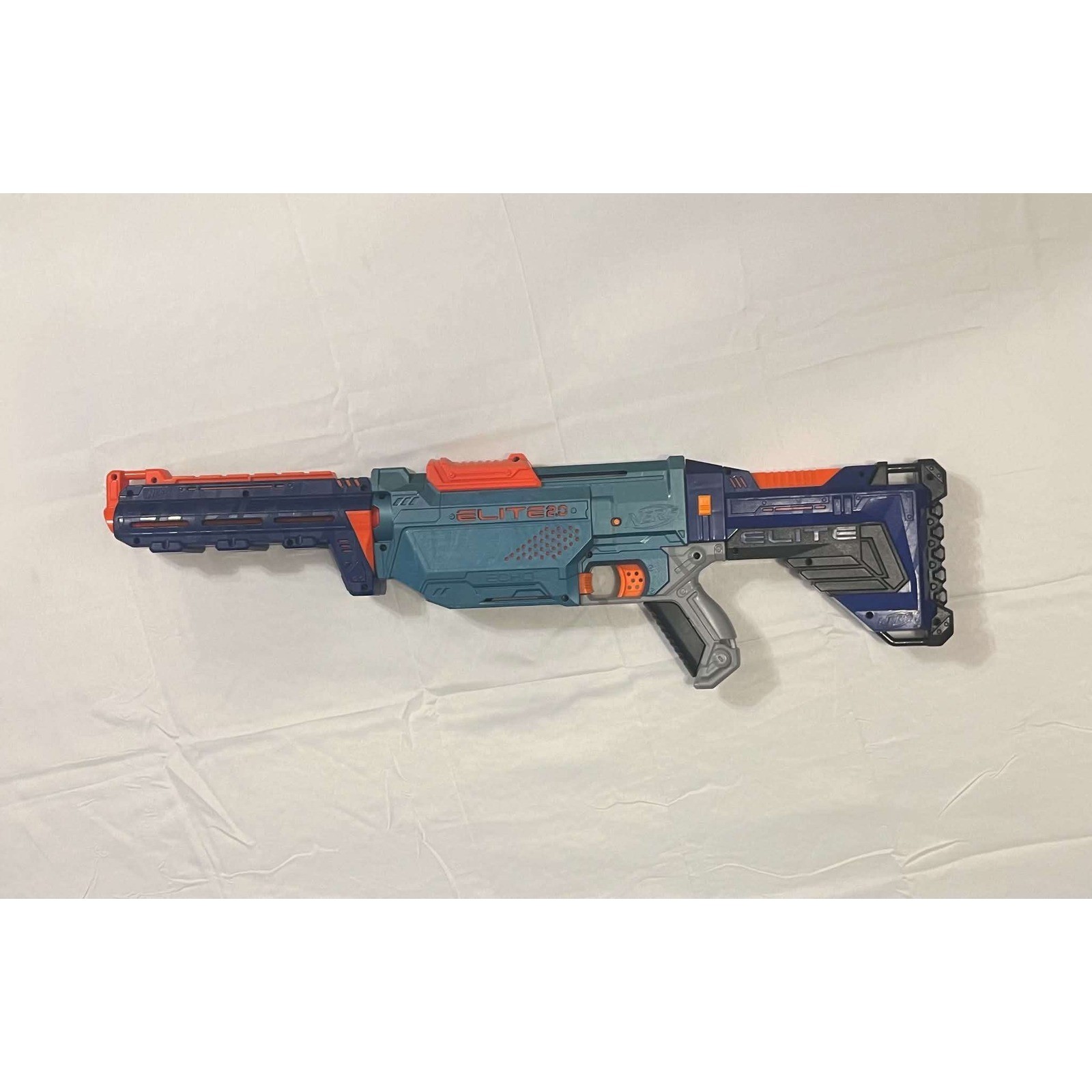 Nerf Elite 2.0 Echo CS-10 Blaster Toy Gun Blue Orange Gray Tested