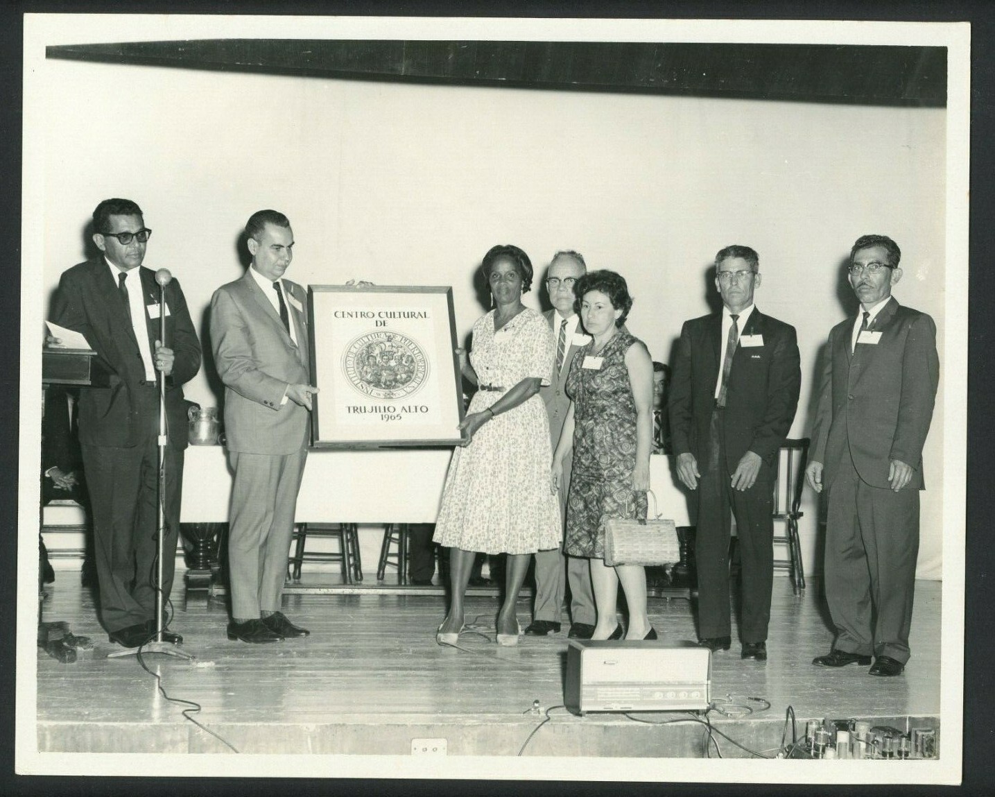 VTG PHOTO / CENTRO CULTURAL DE TRUJILLO ALTO / RICARDO ALEGRIA  PUERTO RICO 1965
