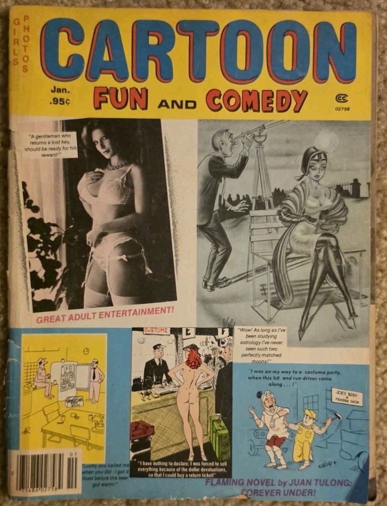 CARTOON FUN AND COMEDY January 1981 Adult Humor Bill Ward Rare 👀