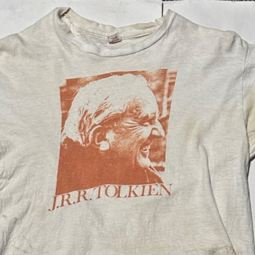 RARE VINTAGE 1960\'S J.R.R. TOLKIEN GRAPHIC PRINT T SHIRT XL Hobbit Lord of Ring