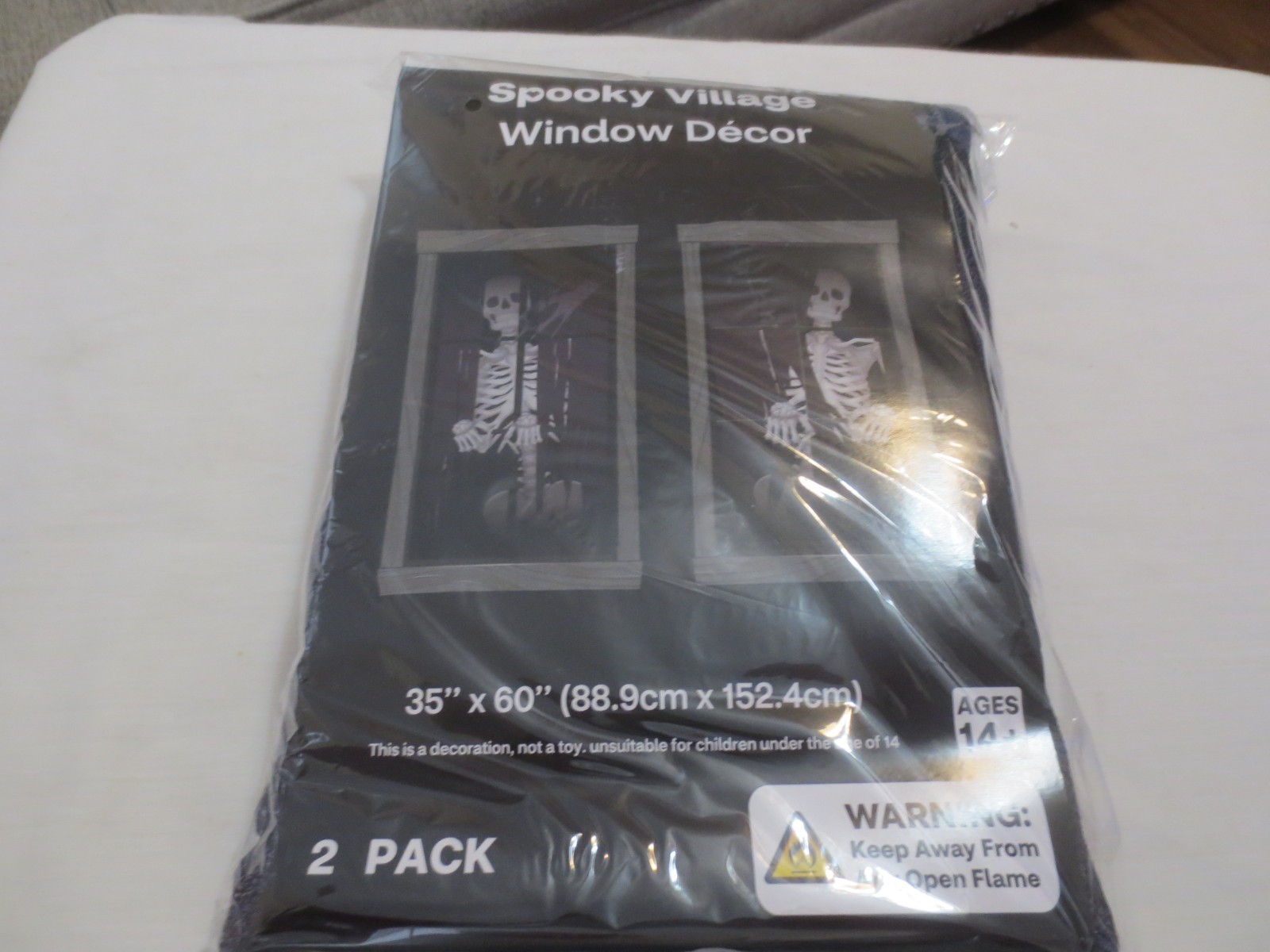 Window Decor Spooky Village 2 Pack 35\