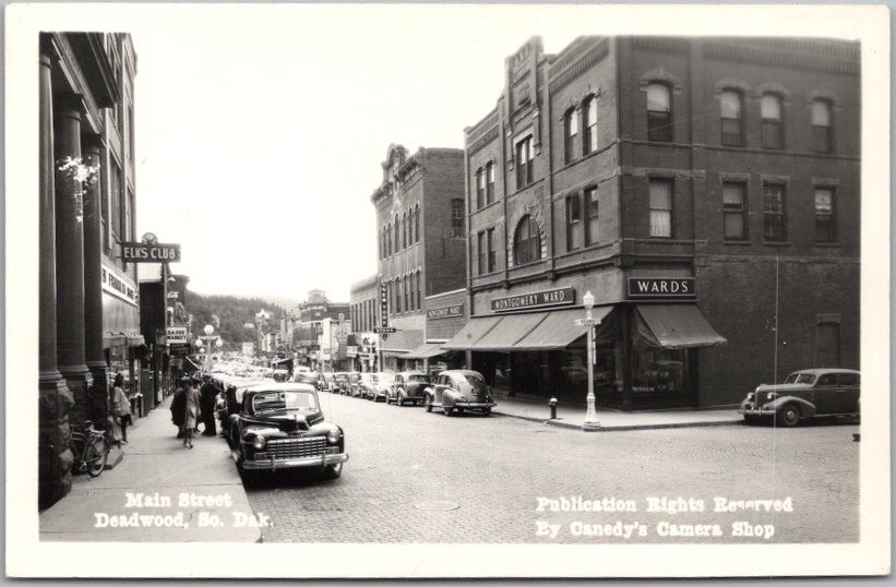c1940s DEADWOOD, SD RPPC Real Photo Postcard 