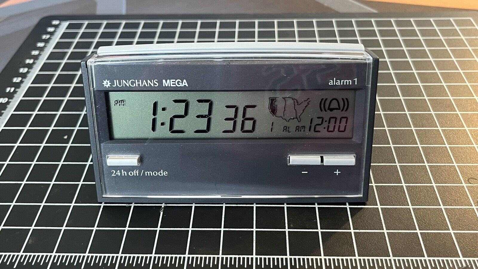 Vintage Junghans Mega Atomic Clock Radio Controlled Germany