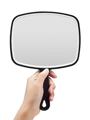 OMIRO Hand Mirror Black Handheld Mirror with Handle 6.3\