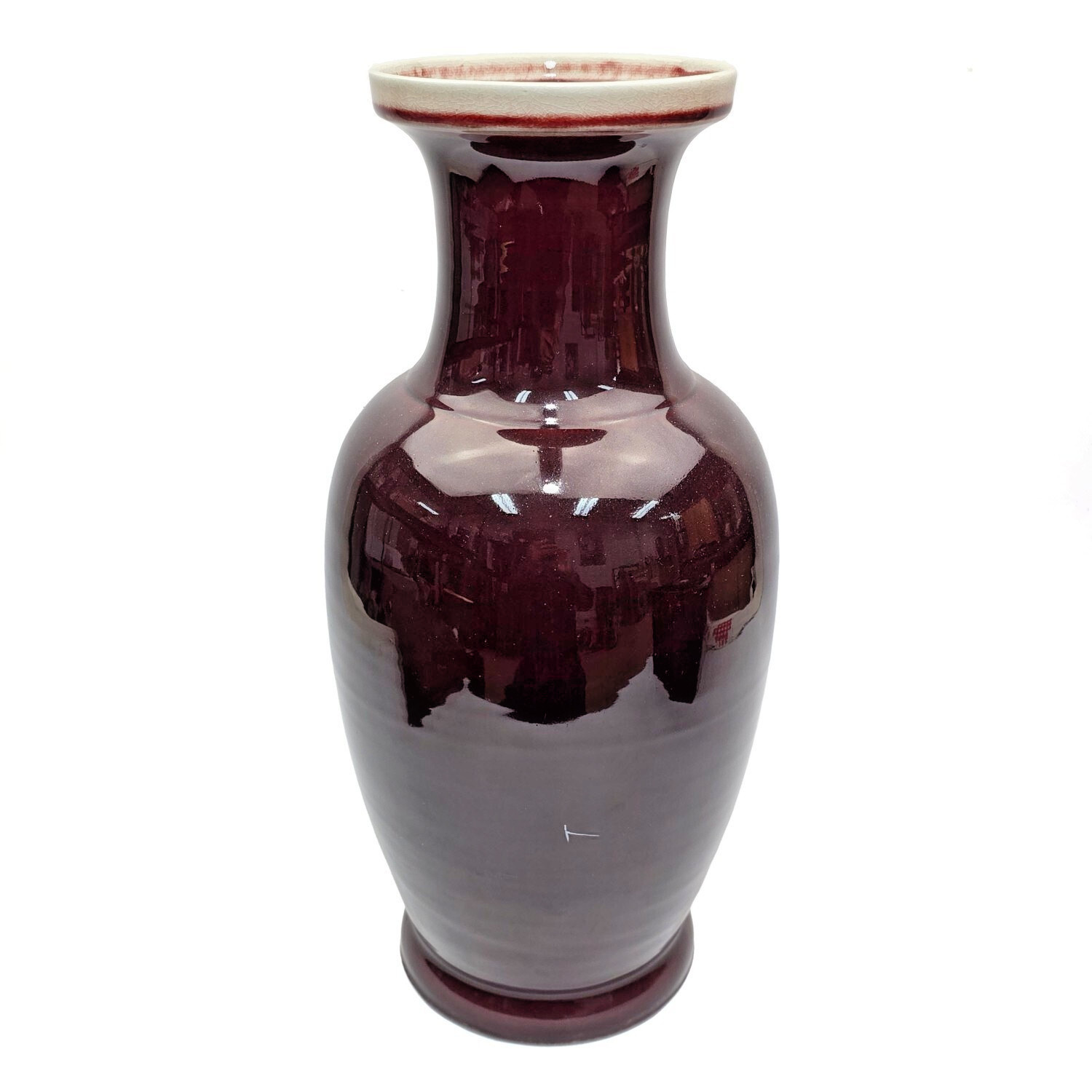 Antique Chinese Oxblood Vase w/ Guangxu Mark 大清光緒年製 – 17.75