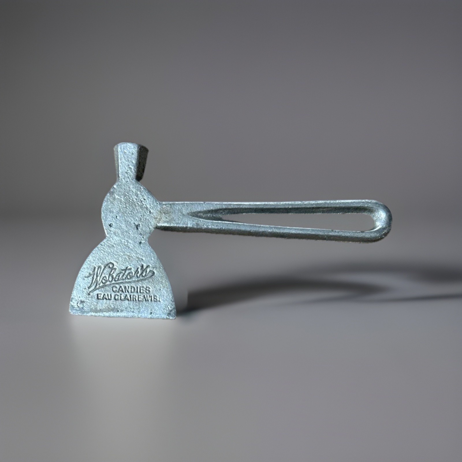 Vintage Webster\'s Candies,Eau Claire Wis Cast Iron Miniature Advertising Hatch