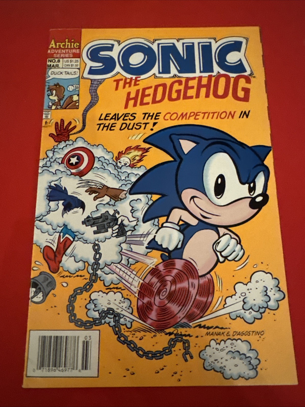 Sonic the Hedgehog 8 Newsstand Archie Comics 1994 Early Issue Sega
